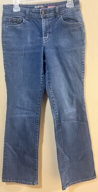 Style & Co Women's Boot Cut Jeans Size 4 30x31 Medium Wash Embellished